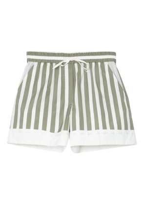 3.1 Phillip Lim striped drawstring shorts - Green