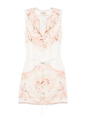 TWINSET floral-printed mini dress - White