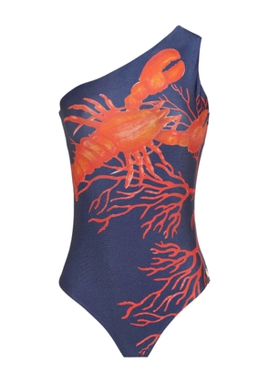 Brigitte graphic-print swimsuit - Blue