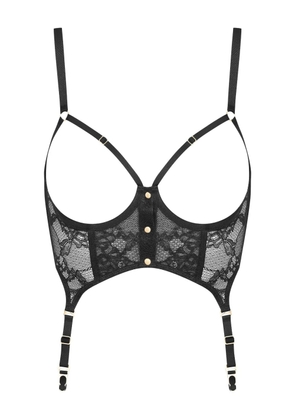 Maison Close Jeux Magnétiques open suspender bustier - Black