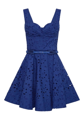 Rebecca Vallance Zafree belted mini dress - Blue