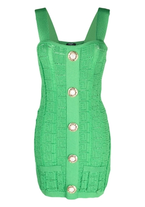 Balmain open-knit minidress - Green