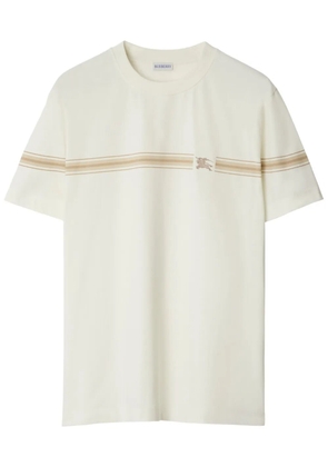 Burberry striped cotton T-shirt - Neutrals