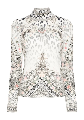 Camilla Marble Heaven top - White