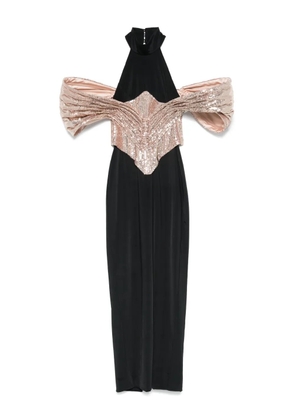 MITILIANE COUTURE detachable-corset maxi dress - Black