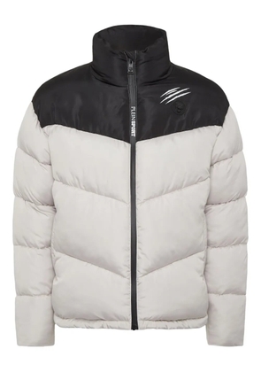 Plein Sport colour-block puffer jacket - Neutrals