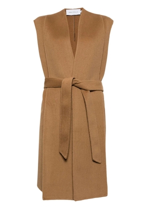 SIMONA CORSELLINI tie-fastening gilet - Brown