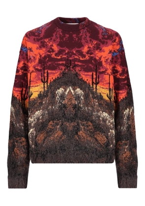 Laneus crew-neck sweater - Red