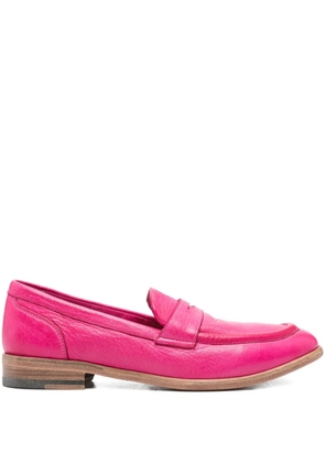 sturlini firenze penny-slot leather loafers - Pink