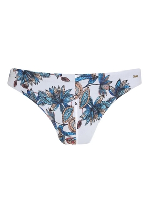Amir Slama floral-print swim trunks - White