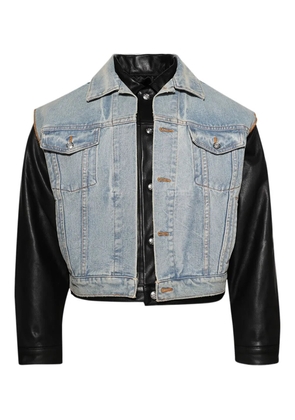 EARTHLING VIP logo-patch jacket - Blue