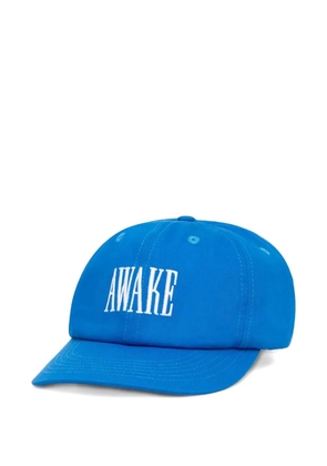Awake NY logo-embroidered cap - Blue