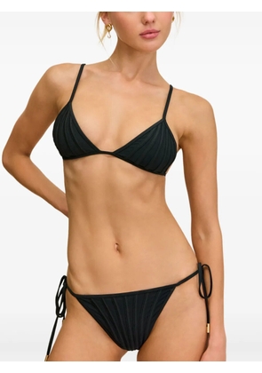 Cult Gaia Mina boned triangle bikini top - Black