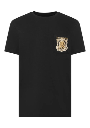 Billionaire embroidered-logo pocket T-shirt - Black
