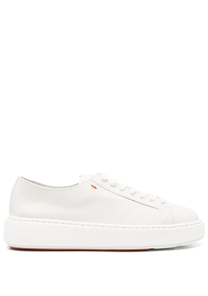 Santoni leather sneakers - White
