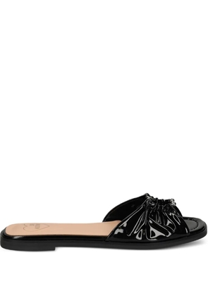 Love Moschino gathered-detail sandals - Black
