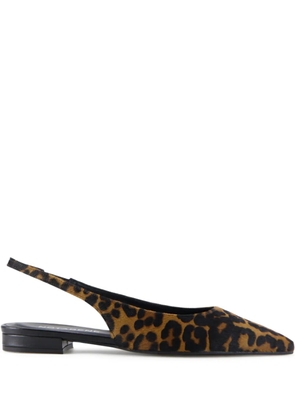 Notabene Gilda leopard-print slingback ballerinas - Brown