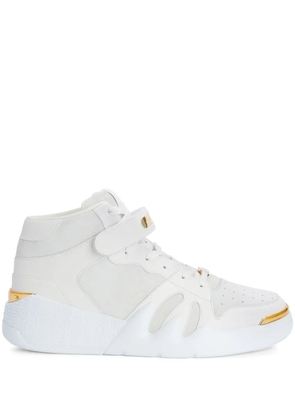 Giuseppe Zanotti Talon suede high-top sneakers - White