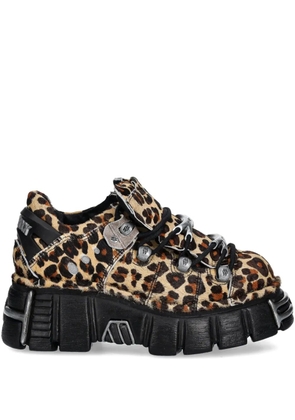 NEW ROCK leopard-print platform sneakers - Neutrals