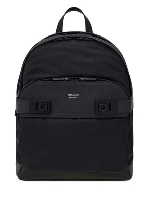 Ferragamo leather-trim backpack - Black