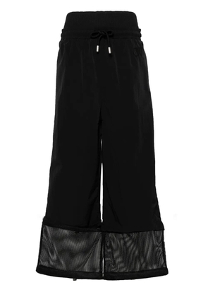 Off-White high-waist wide-leg trousers - Black
