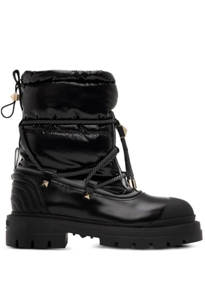 Valentino Garavani leather combat boots - Black