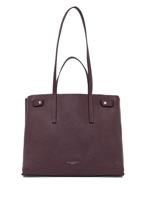 GIANNI CHIARINI Altea textured-leather tote bag - Purple