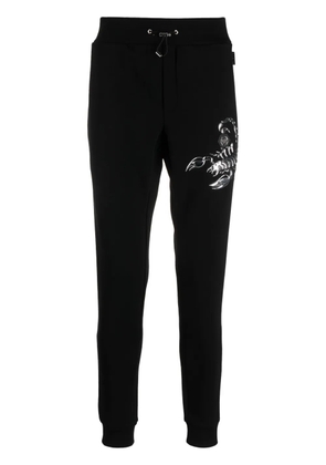 Philipp Plein Scorpion appliqué-detail track pants - Black