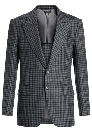 TOM FORD checked blazer - Grey
