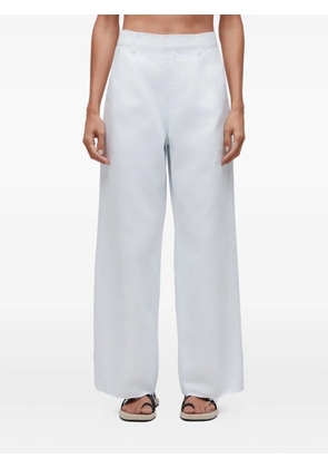 Osklen pleated frayed trousers - White