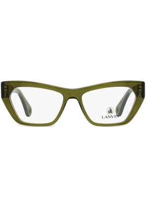 Lanvin rectangle-frame glasses - Green