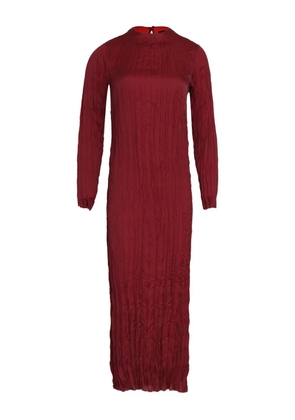 Osklen wrinkled maxi dress - Red