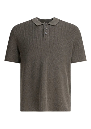 Alex Mill ribbed cotton-linen blend polo shirt - Grey