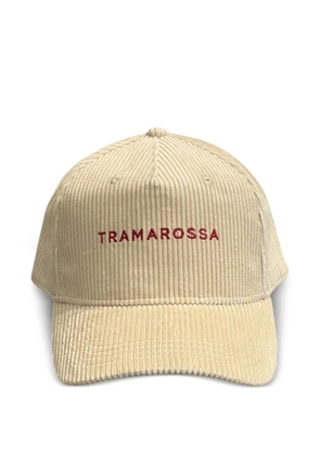 Sartoria Tramarossa corduroy embroidered cap - White