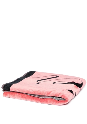 Jean Paul Gaultier logo-intarsia beach towel - Pink
