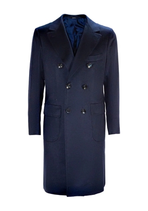 SARTORIO NAPOLI double-breasted wide-lapel coat - Blue