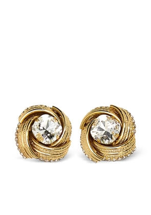 Alessandra Rich crystal-embellished earrings - Gold