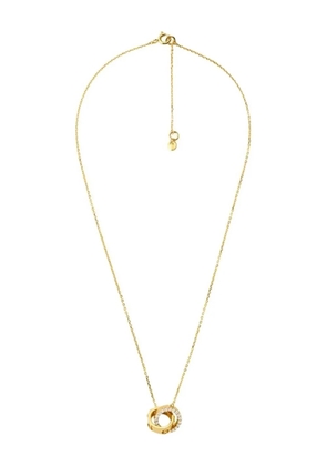 Michael Kors interlocking-circles rhinestone necklace - Gold