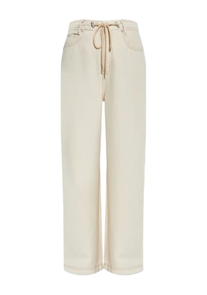 MUNTHE drawstring wide-leg trousers - White