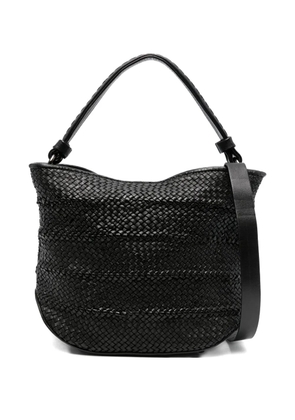 Reptile's House woven leather tote bag - Black