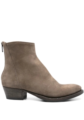 Pantanetti 50mm suede boots - Grey