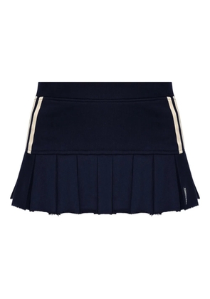 MISBHV logo-patch mini skirt - Blue