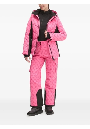 GUESS USA logo-print ski trousers - Pink
