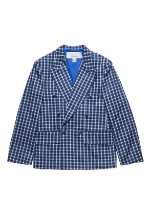 ERL check double braested blazer - Blue
