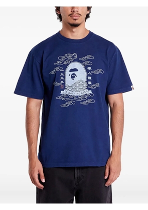 A BATHING APE® ape head Japan graphic T-shirt - Blue