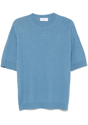 Lardini ribbed-knit T-shirt - Blue