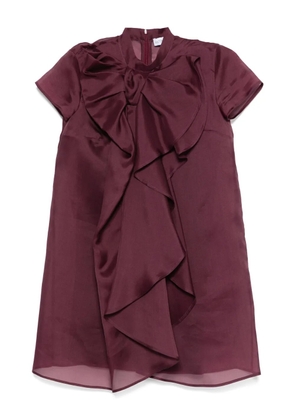Viktor & Rolf bow-detail mini dress - Purple
