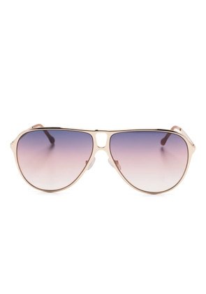 Isabel Marant Eyewear metal-frame gradient sunglasses - Gold