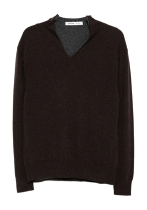 Carven V-neck cashmere sweater - Brown