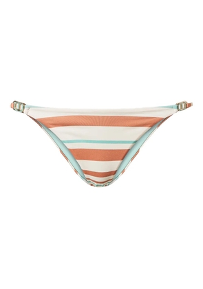 TWINSET striped bikini bottom - White